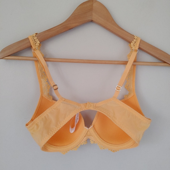Marie Jo Christy Bra Padded Heartshape Size 32B Mango Orange - Picture 12 of 15